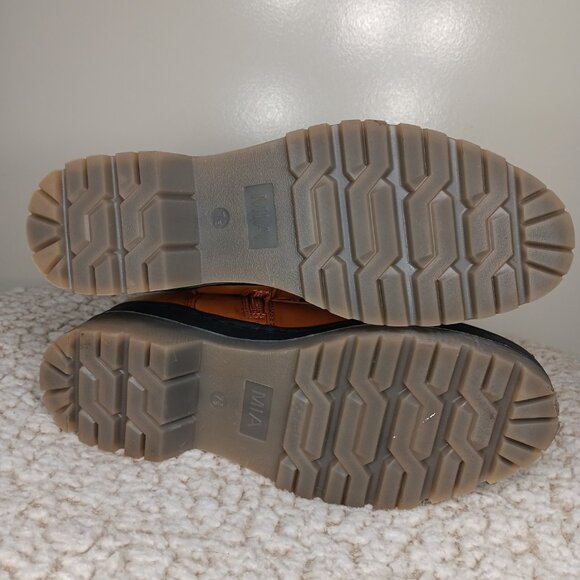 Mia Colin Lug Sole Faux Leather Combat Boots 7.5 - Picture 8 of 10